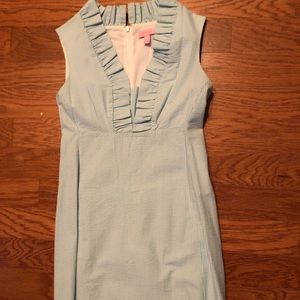 Knee length sear sucker Lilly Pulitzer dress
